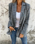 Elaina – Stylish Checked Winter Blazer