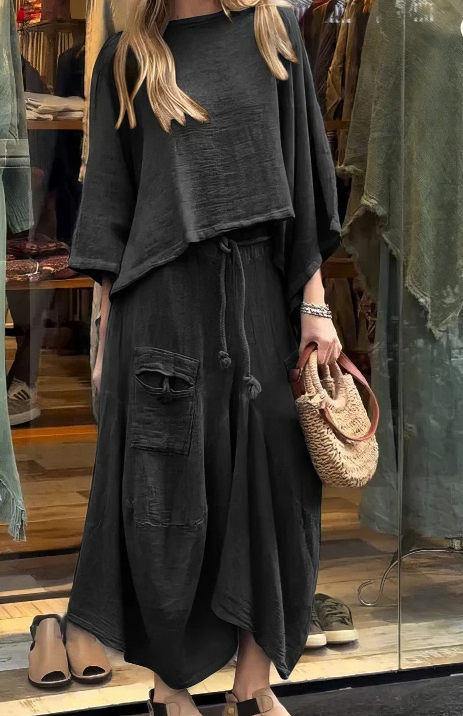 Elaine - Two-Piece Blouse and Skirt Set