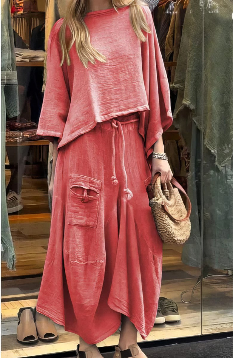 Elaine - Two-Piece Blouse and Skirt Set