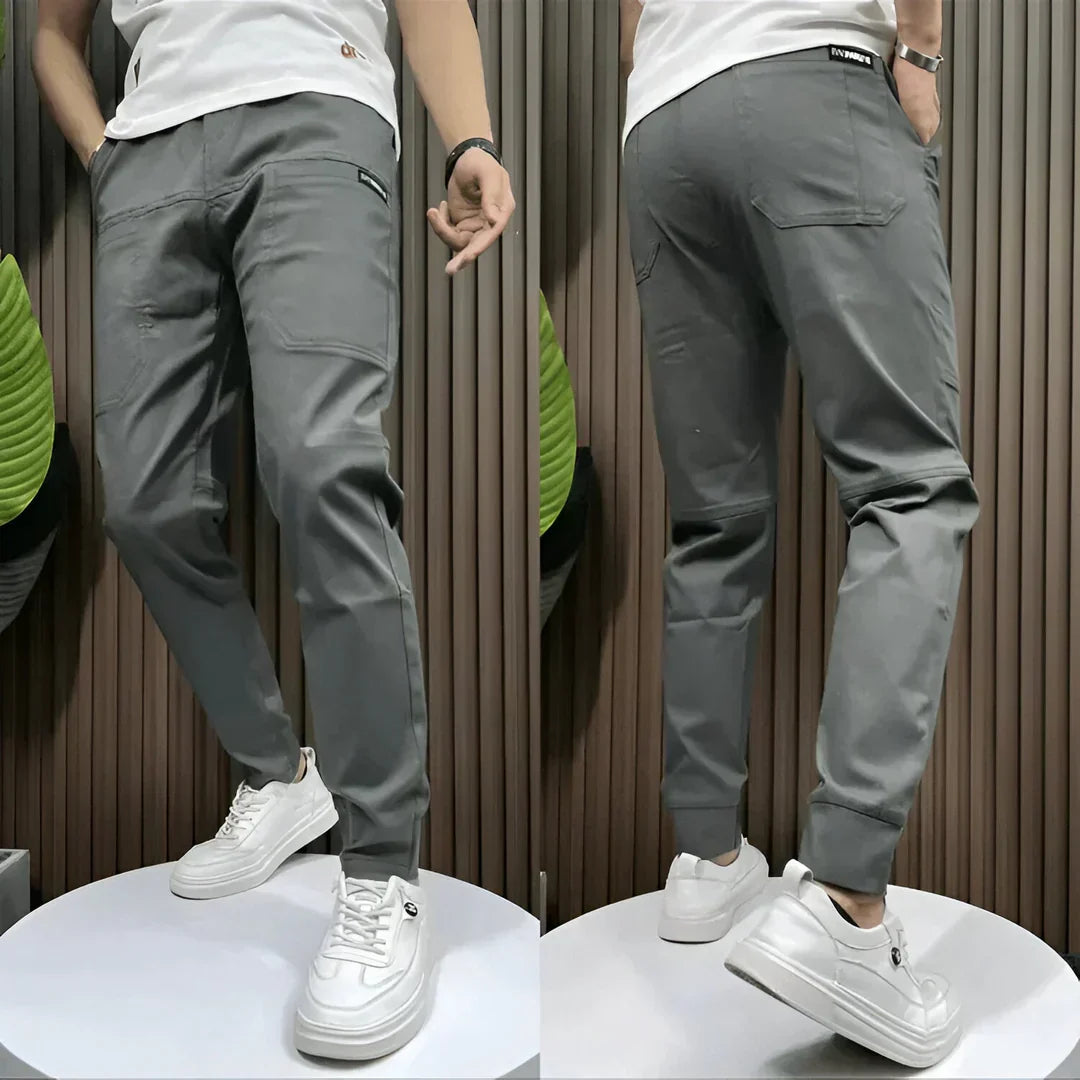 Elastic Cargo Trousers - Allan