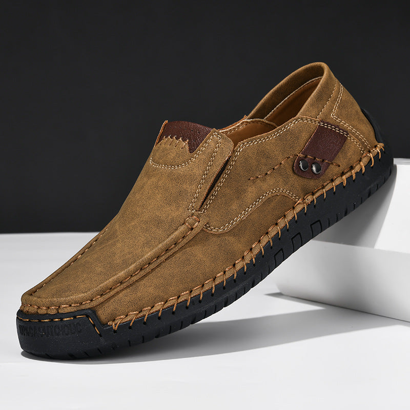 Elbert - Leather Shoes with Non-Slip Sole