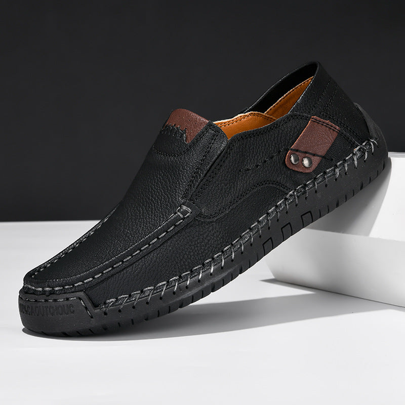 Elbert - Leather Shoes with Non-Slip Sole
