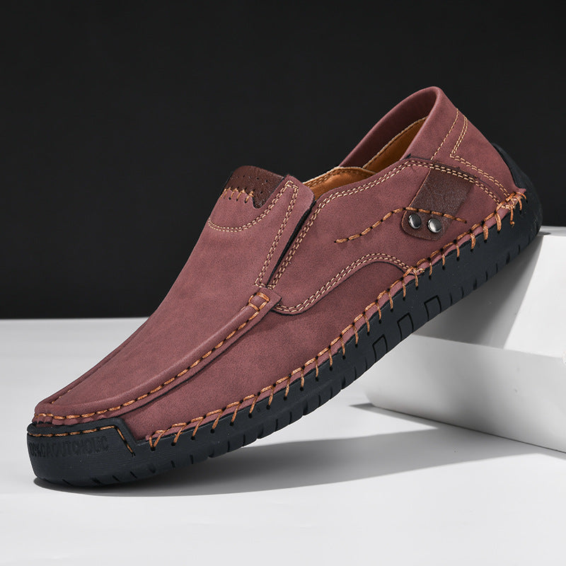 Elbert - Leather Shoes with Non-Slip Sole