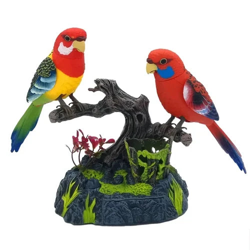 Electric Battery-Operated Control Singing Parrots