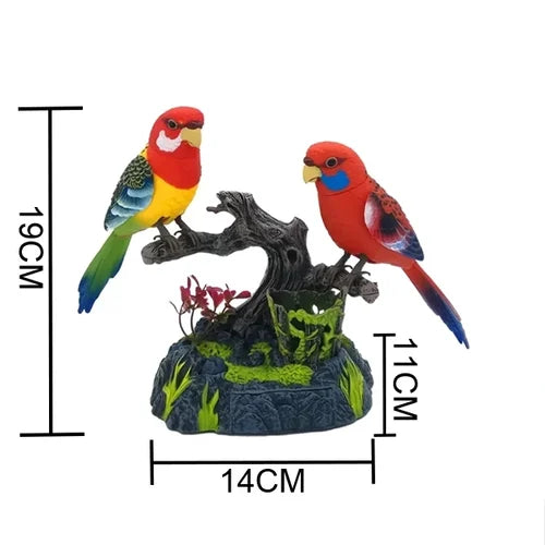Electric Battery-Operated Control Singing Parrots