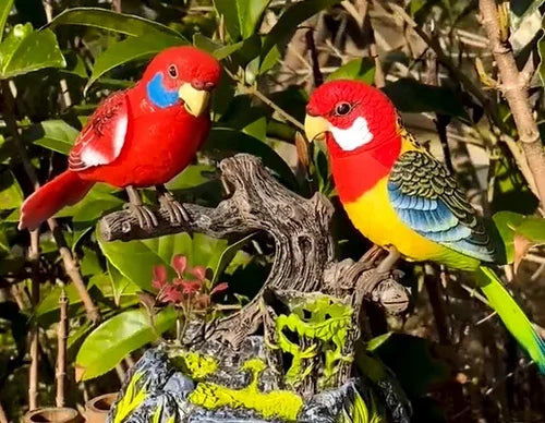 Electric Battery-Operated Control Singing Parrots