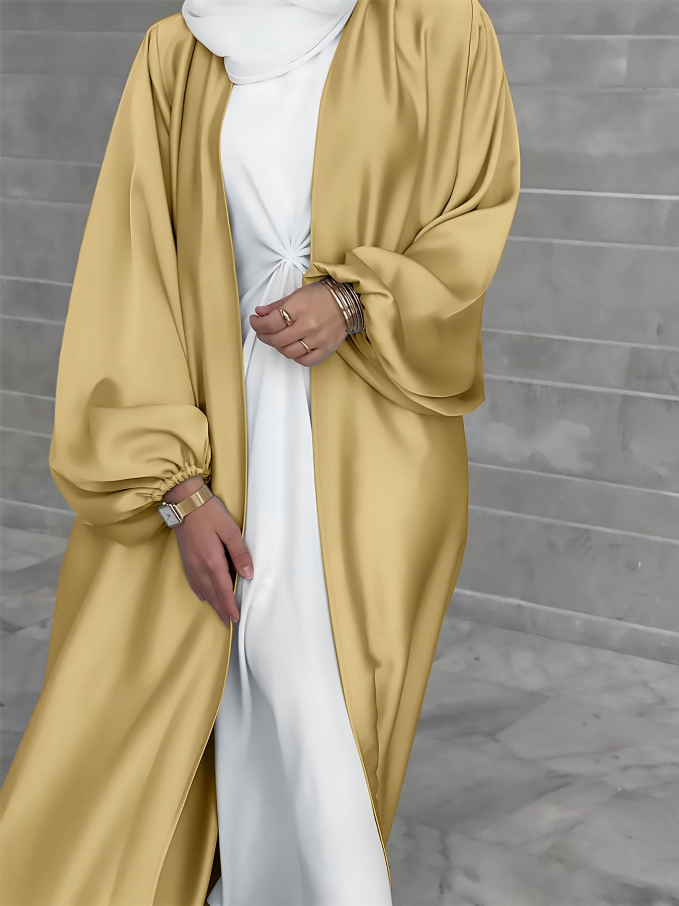 Elegant Abaya Dress with Belt - Eva