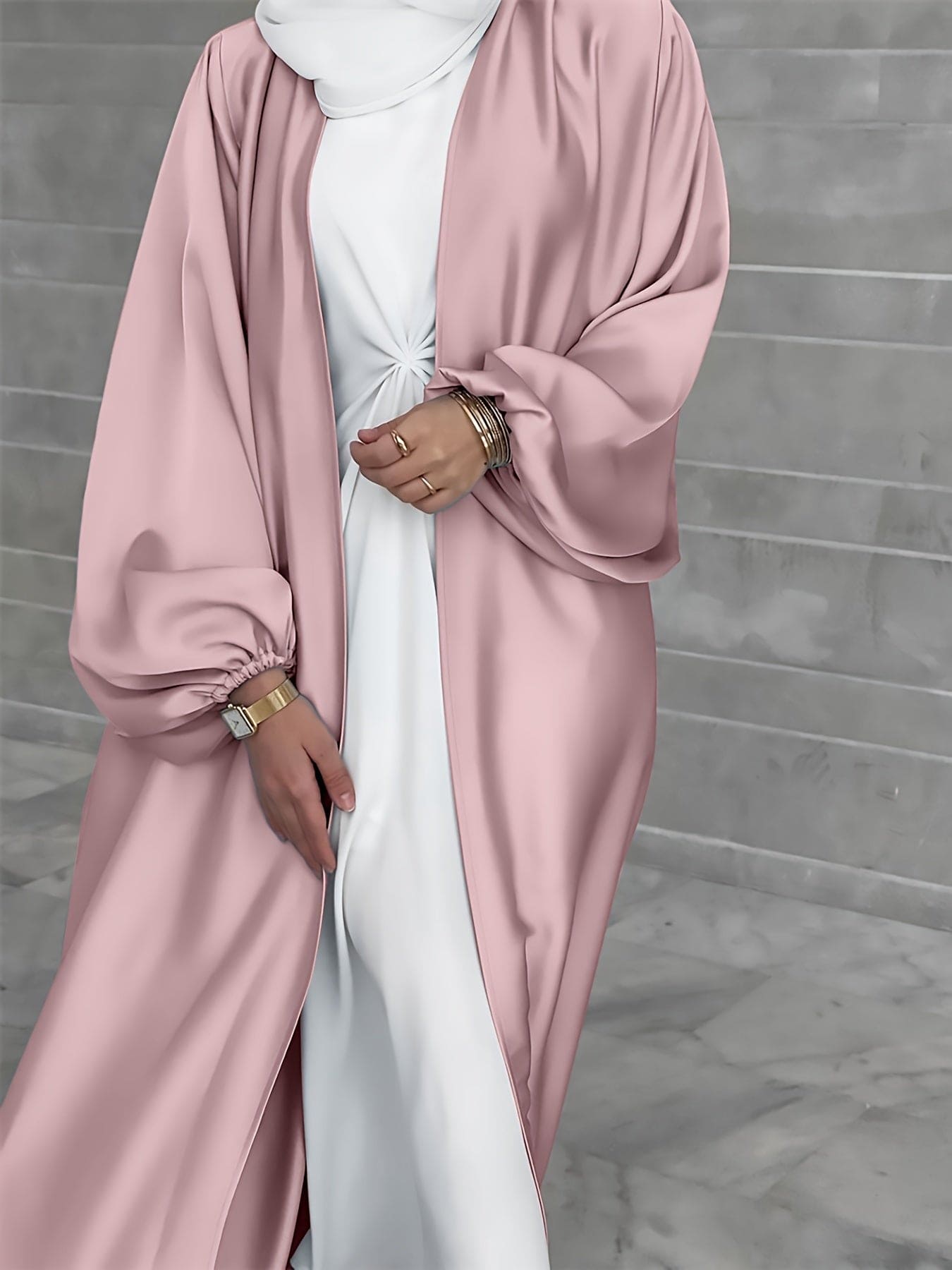 Elegant Abaya Dress with Belt - Eva