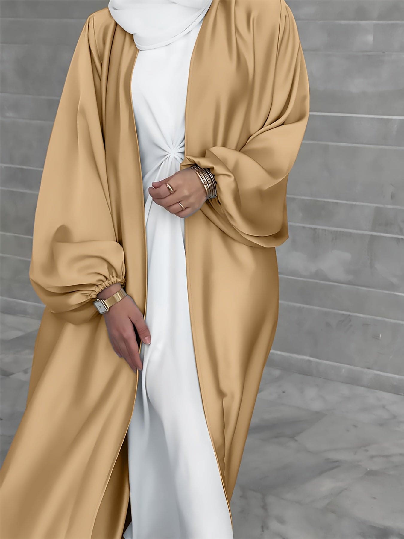 Elegant Abaya Dress with Belt - Eva