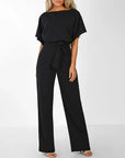 Elegant Ladies' Jumpsuit with Slim Waist - Bertha