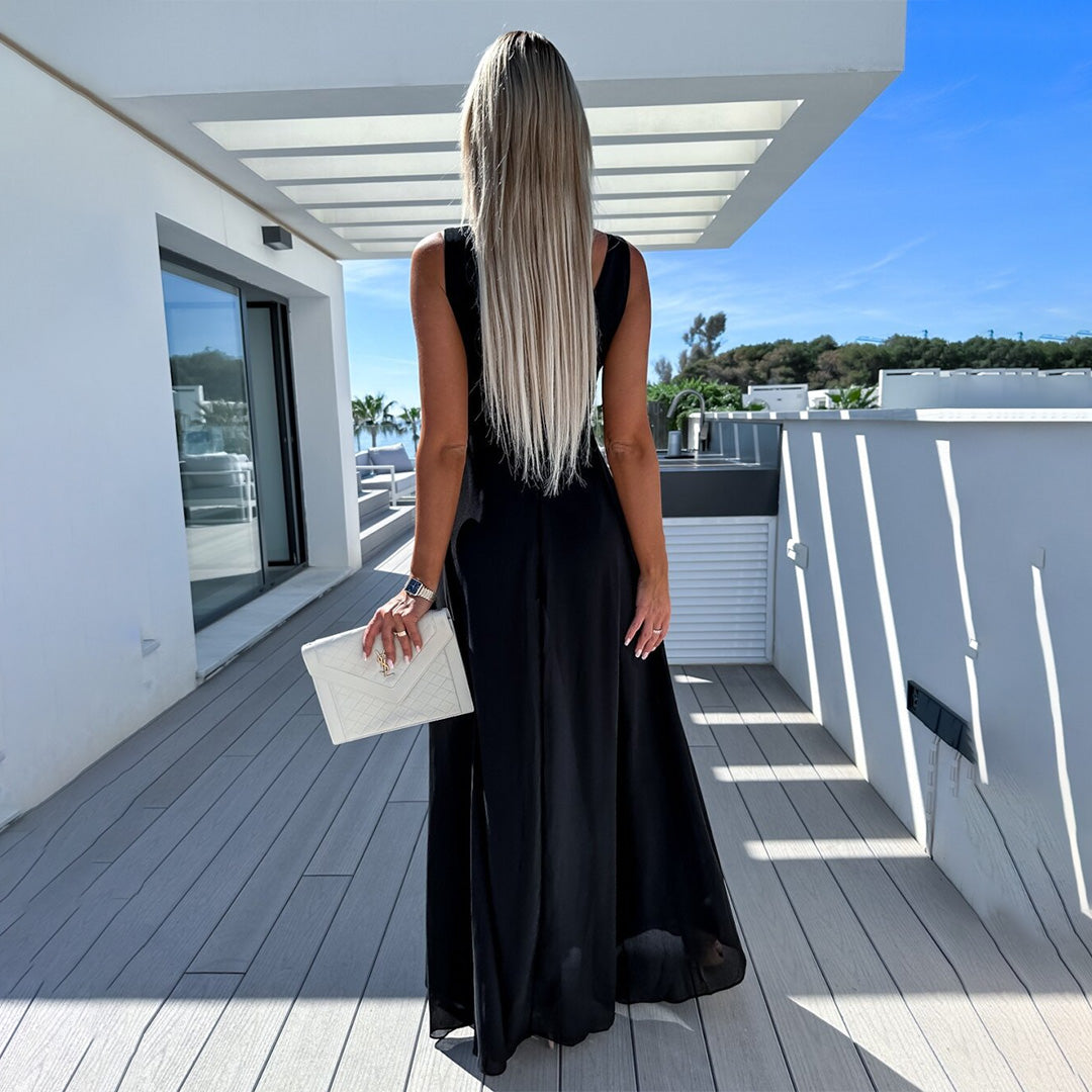 Elegant Ladies' Jumpsuit with Train