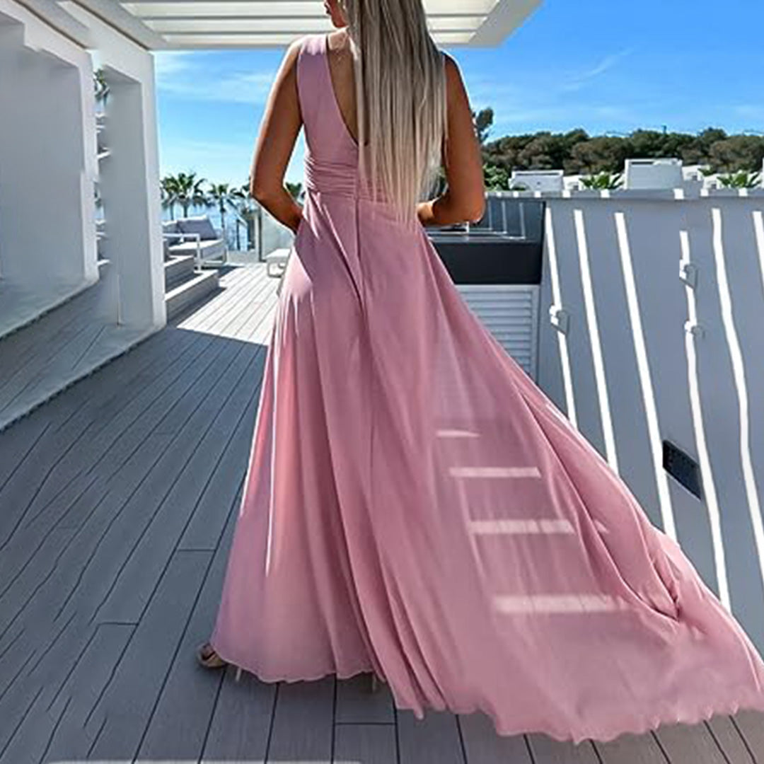 Elegant Ladies' Jumpsuit with Train