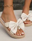 Elegant Ladies' Slippers with Bows - Monique