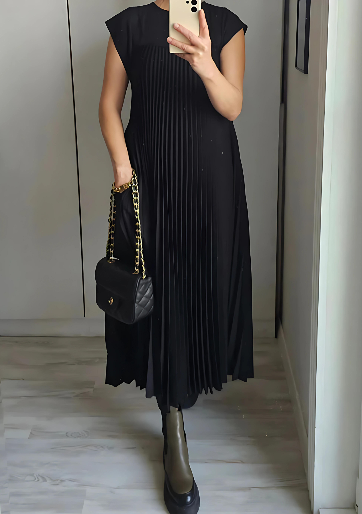 Elegant Pleated Dress - Molly