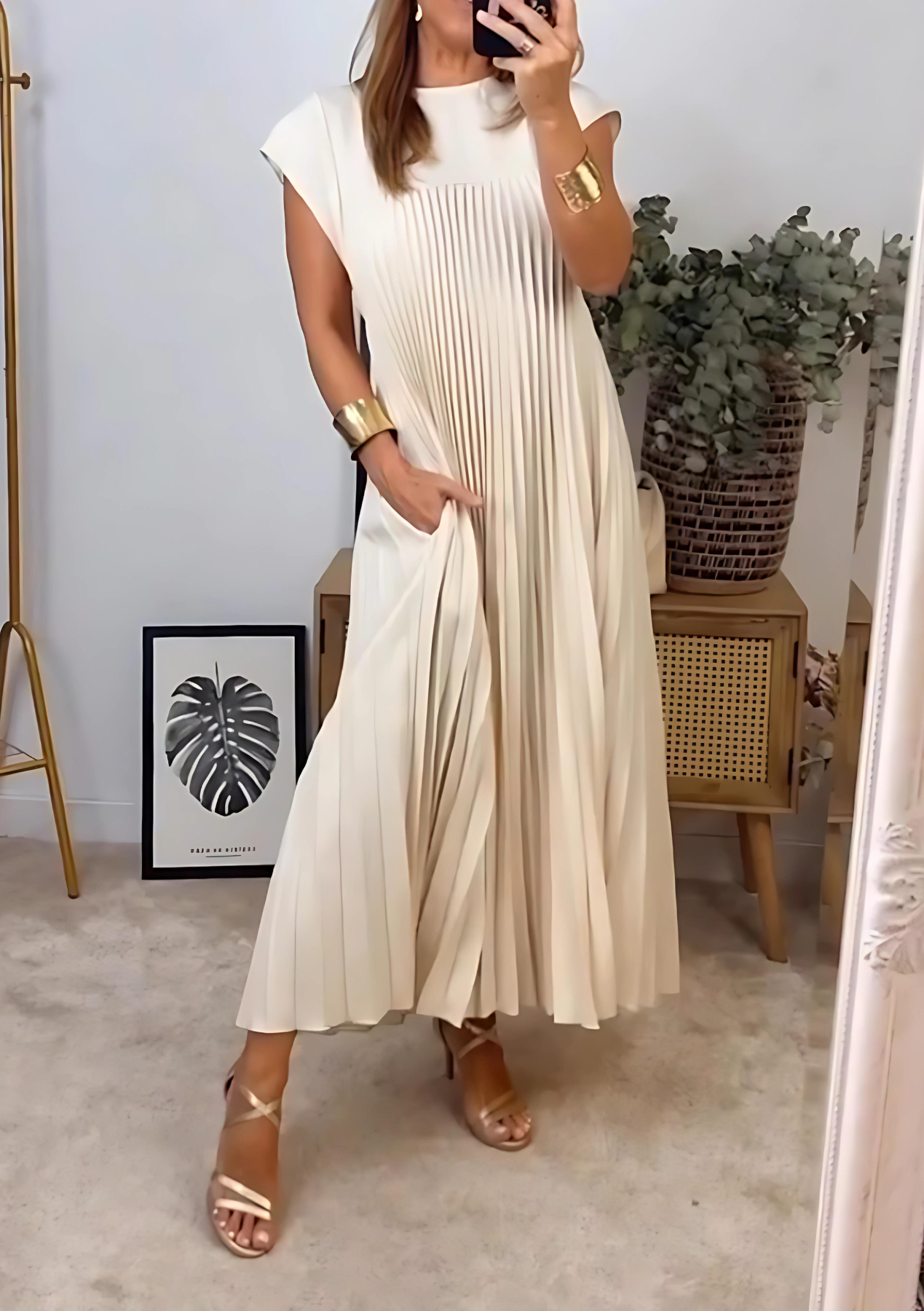 Elegant Pleated Dress - Molly