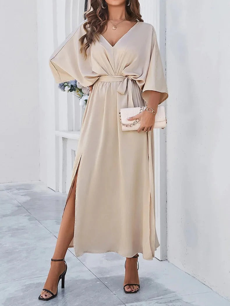 Elegant V-Neck Dress - Patricia