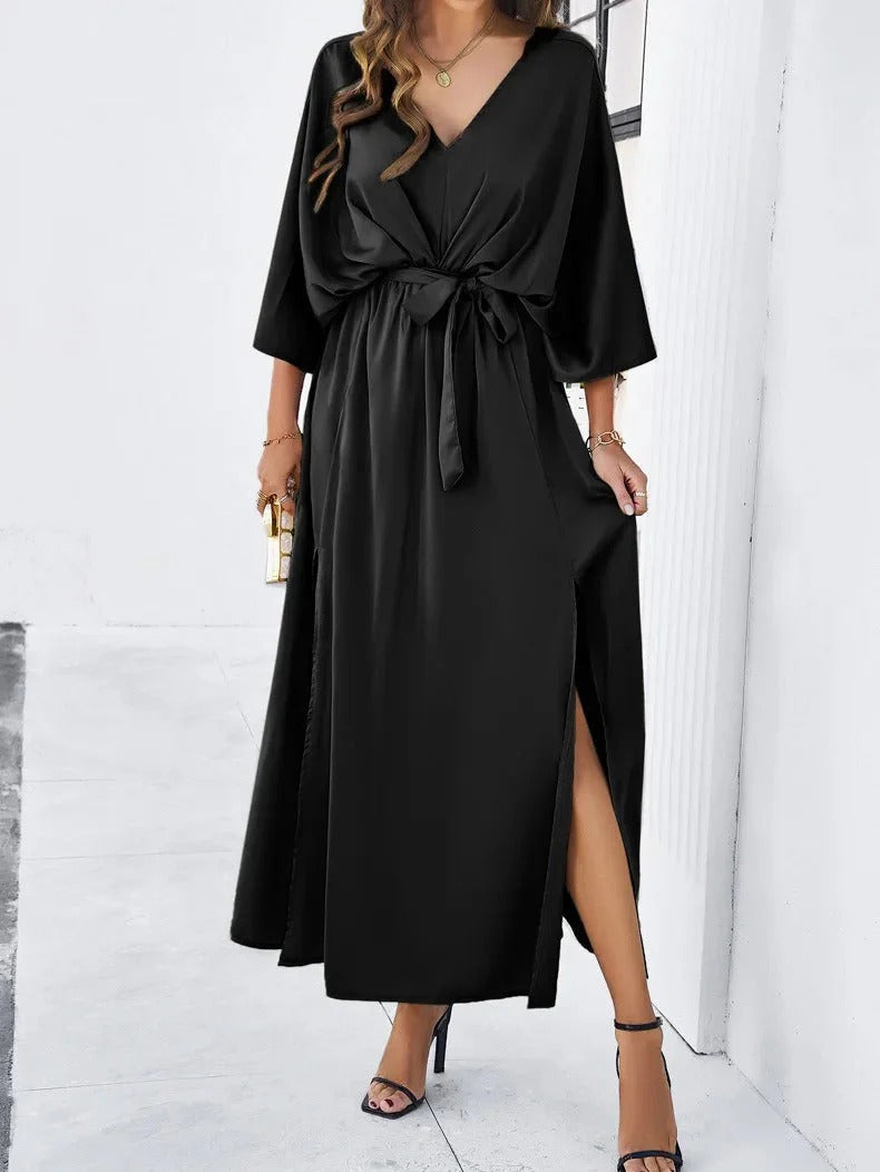 Elegant V-Neck Dress - Patricia