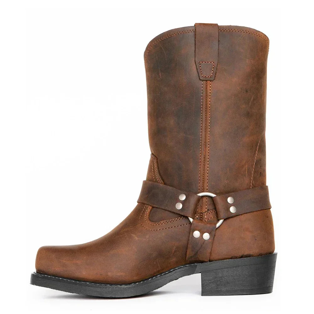 Elegant Waterproof Cowboy Boots for Men