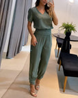 Elegant and Comfortable 2-Piece Trouser and Top Set for Women - Phine