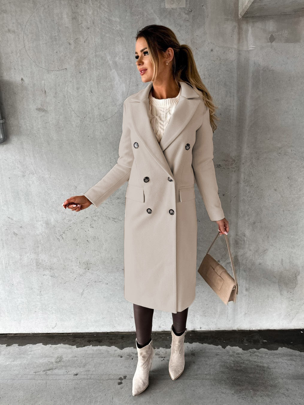 Elegant and Comfortable Long Coat for Women - Jesse