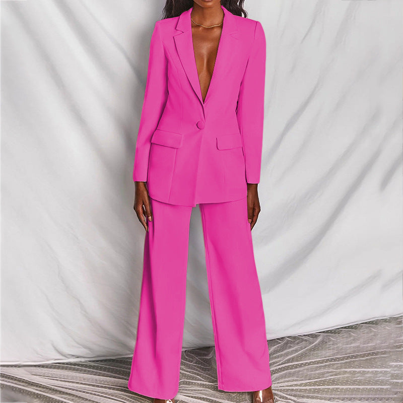 Elegant blazer and trousers for women - Loradea
