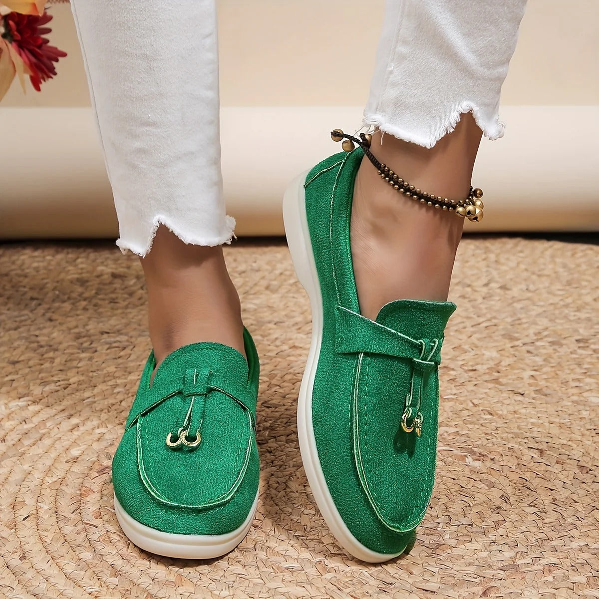 Elegant comfortable ladies' loafers - Celine