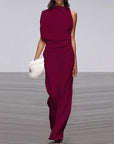 Elegant jumpsuit with high collar - Isabel