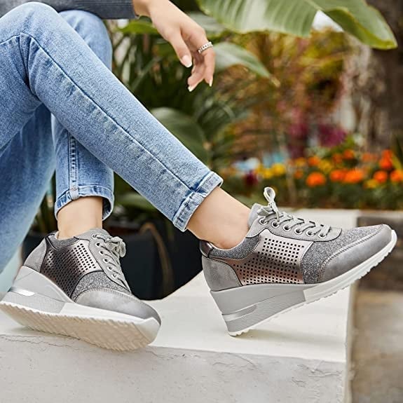Elevated Sneaker Wedge Platform Sole for Women - Esmer