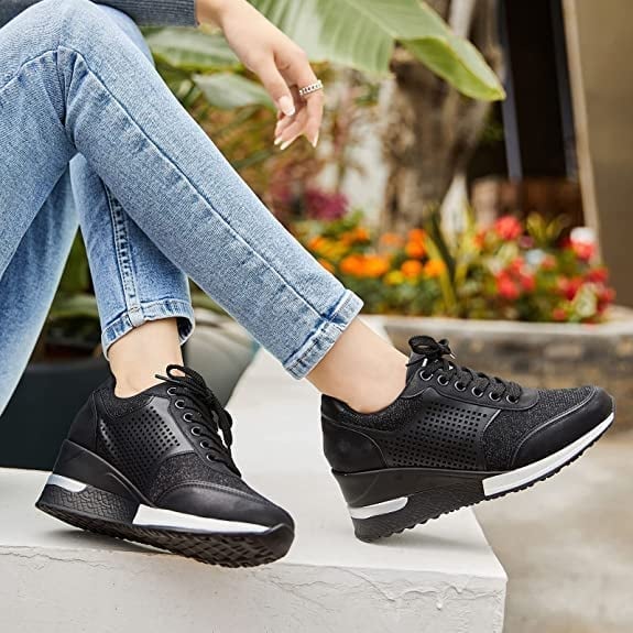Elevated Sneaker Wedge Platform Sole for Women - Esmer