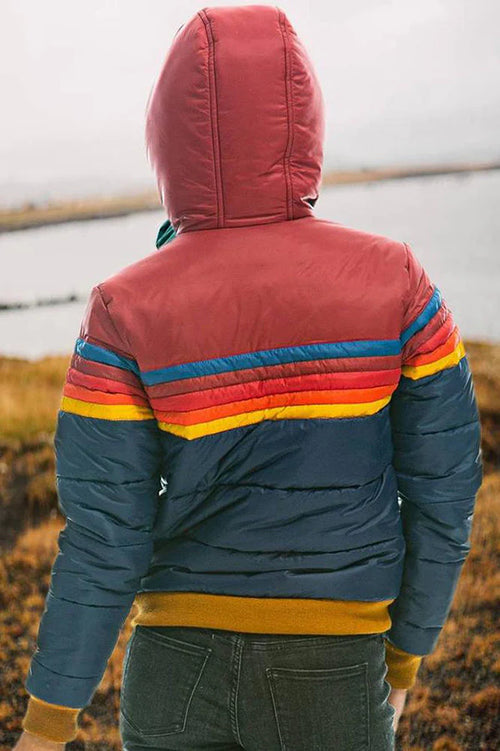 Elfriede – Rainbow Stripe Zip-Up Jacket