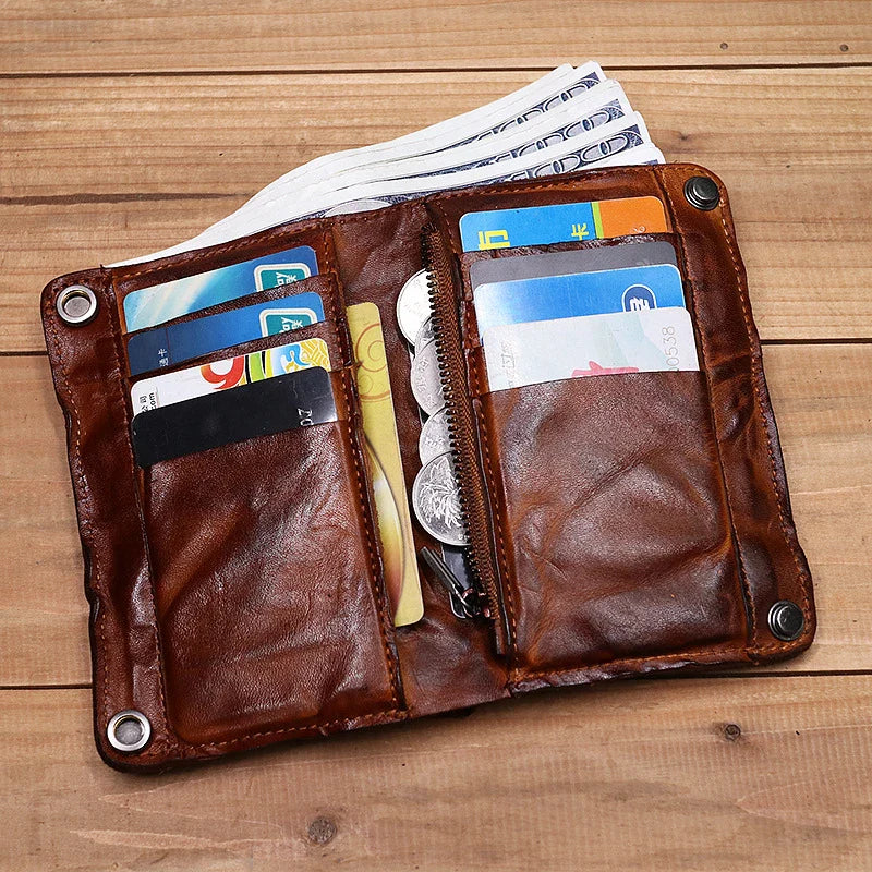 EliteHide - Handmade Leather Wallet with Multiple Card Slots