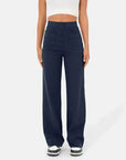 Elke - High-Waisted Trousers with Elastic Waistband