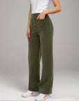 Elke - High-Waisted Trousers with Elastic Waistband