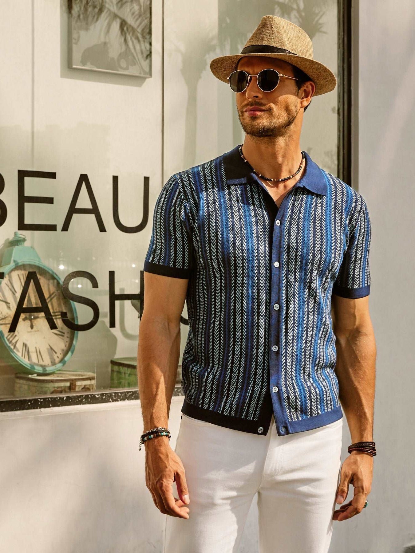 Erwin - Retro 70s Vintage Striped Shirt