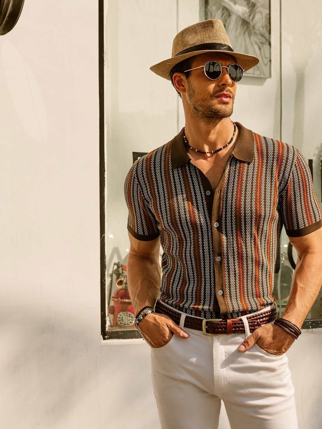 Erwin - Retro 70s Vintage Striped Shirt