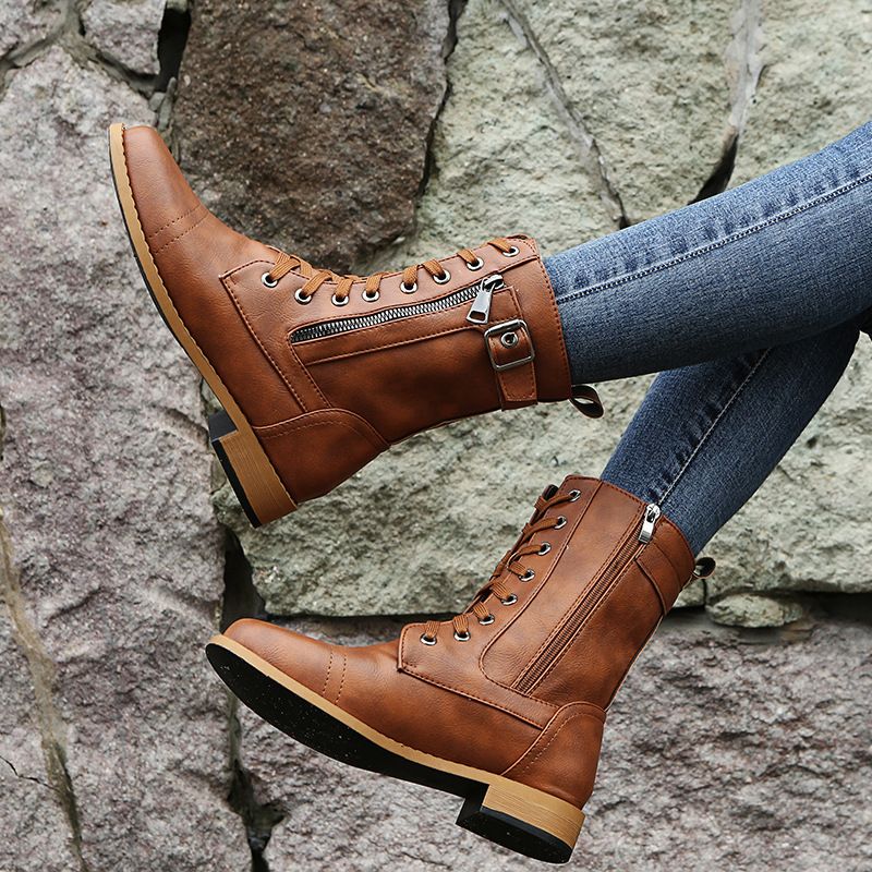 Eugenie – Orthopaedic Side Zip Leather Boots