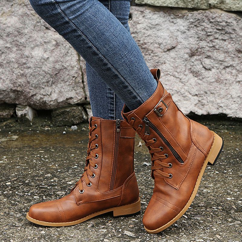 Eugenie – Orthopaedic Side Zip Leather Boots