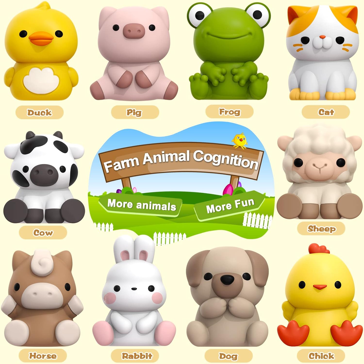 Farm Animals - Promotes Learning and Creative Play