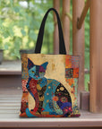 Feline - Large Capacity Cat Pattern Tote Bag
