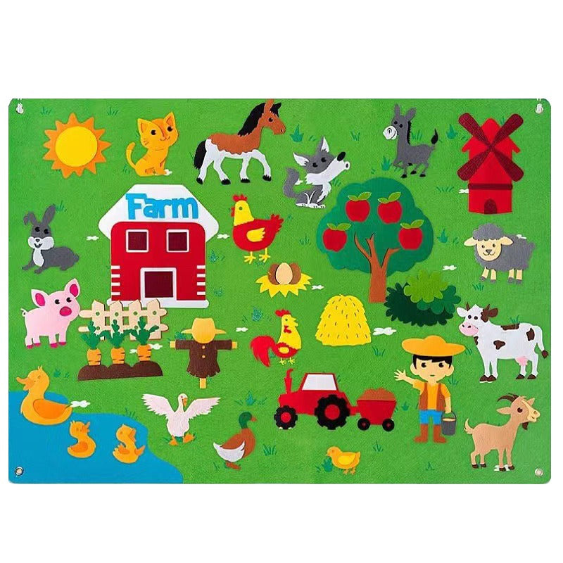 FeltFarm - Interactive Felt Play Board for Children