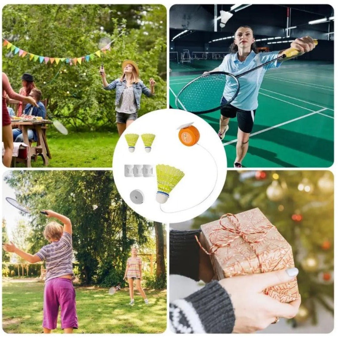 FlexoFit - Self-Training Badminton Set with Automatic Kickback