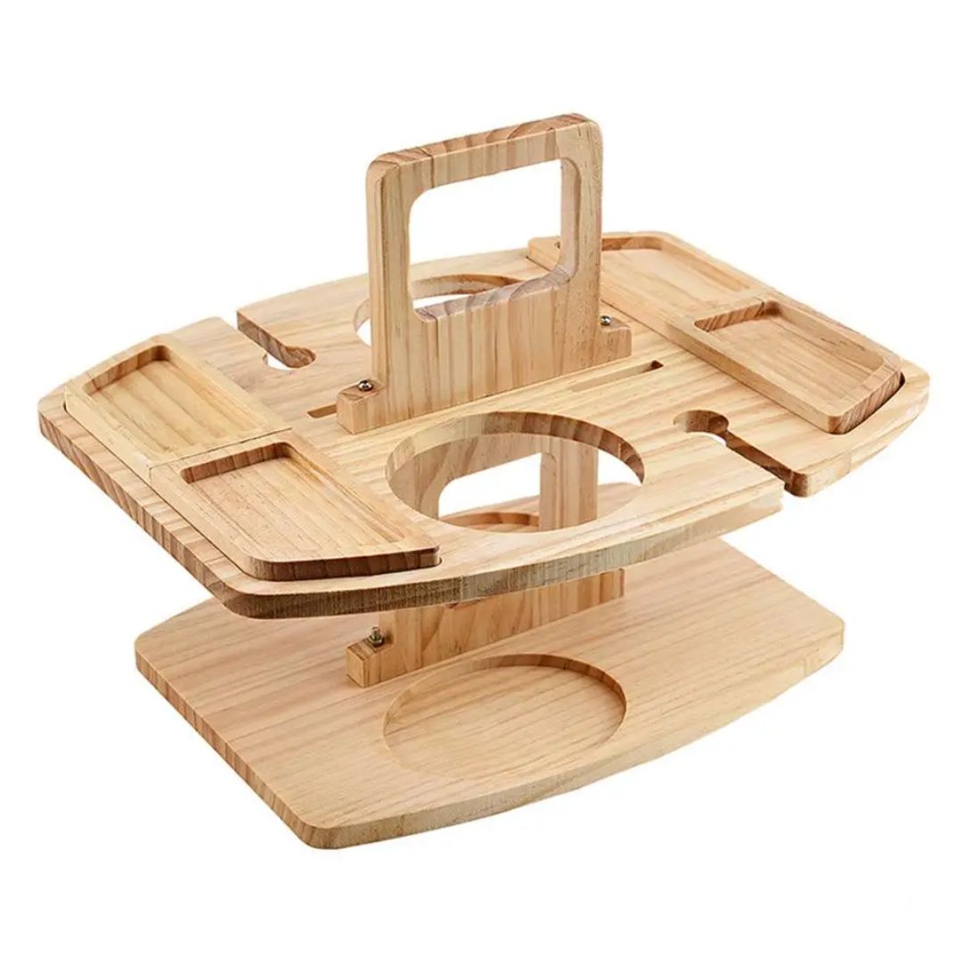 Foldable Wooden Portable Wine Table
