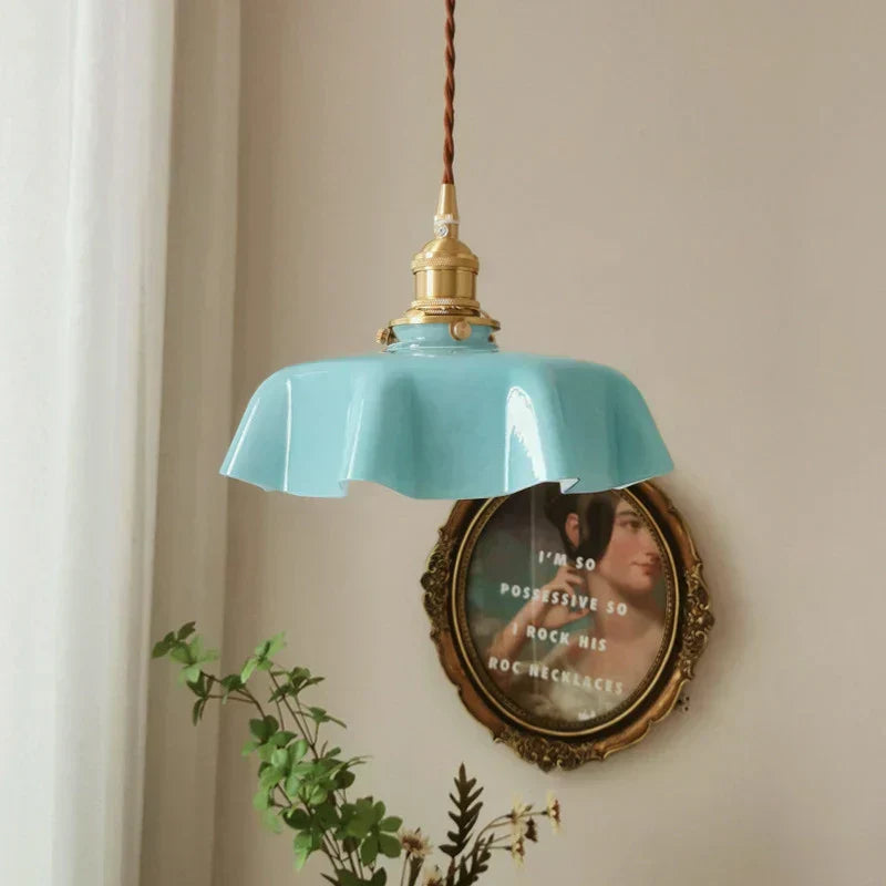French Brass Pendant Lamp - BrassChic