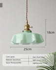 French Brass Pendant Lamp - BrassChic