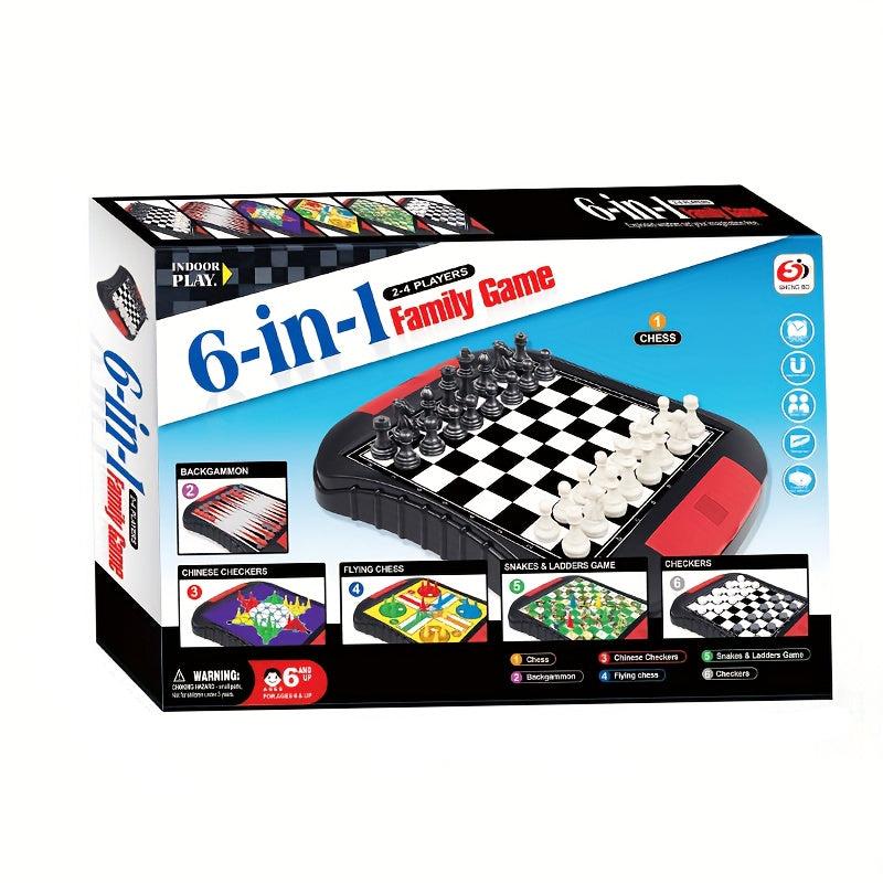FunPlay - 6-in-1 Magnetic Board Game for the Whole Family