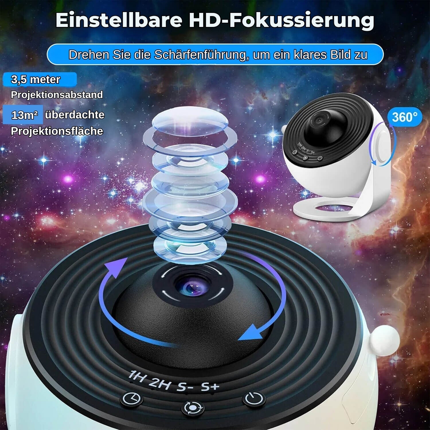 GalacticGlow - 13 in 1 Planetarium Star Projector