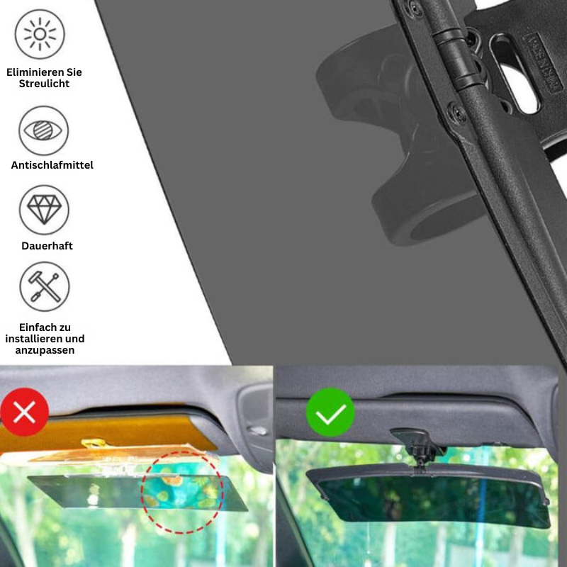 VisionClear – Universal Sun Visor with Polarised Glare Protection