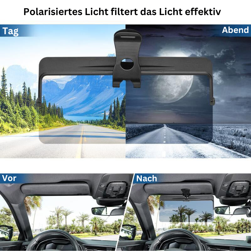 VisionClear – Universal Sun Visor with Polarised Glare Protection
