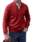 Gibson - Stylish Cashmere Zip-Up Jumper