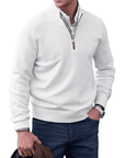 Gibson - Stylish Cashmere Zip-Up Jumper